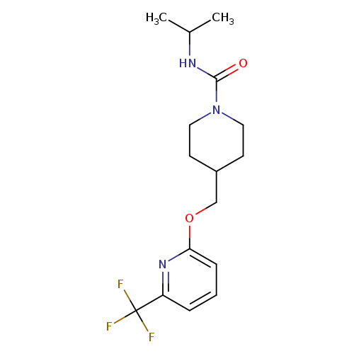 N-(propan-2-yl)-4-({[6-(trifluoromethyl)pyridin-2-yl]oxy}methyl)piperidine-1-carboxamide
