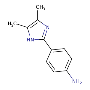 4-(4,5-dimethyl-1H-imidazol-2-yl)aniline