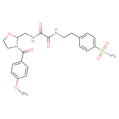 N-{[3-(4-methoxybenzoyl)-1,3-oxazolidin-2-yl]methyl}-N'-[2-(4-sulfamoylphenyl)ethyl]ethanediamide