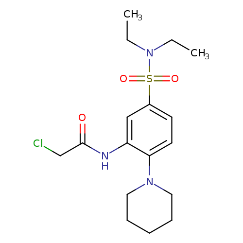 2-chloro-N-[5-(diethylsulfamoyl)-2-(piperidin-1-yl)phenyl]acetamide