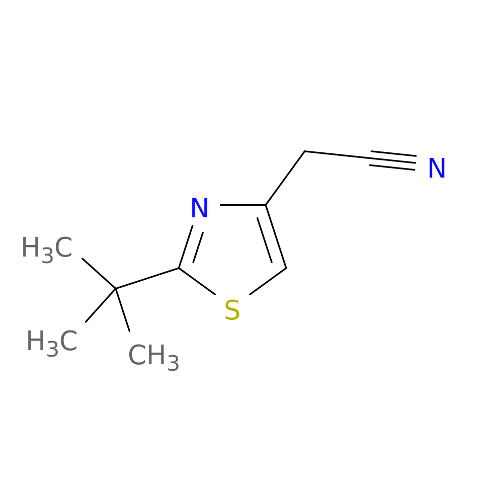 2-(2-tert-butyl-1,3-thiazol-4-yl)acetonitrile
