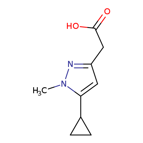 2-(5-Cyclopropyl-1-methyl-1H-pyrazol-3-yl)acetic acid