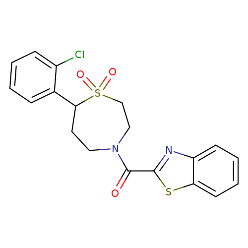 4-(1,3-benzothiazole-2-carbonyl)-7-(2-chlorophenyl)-1lambda6,4-thiazepane-1,1-dione