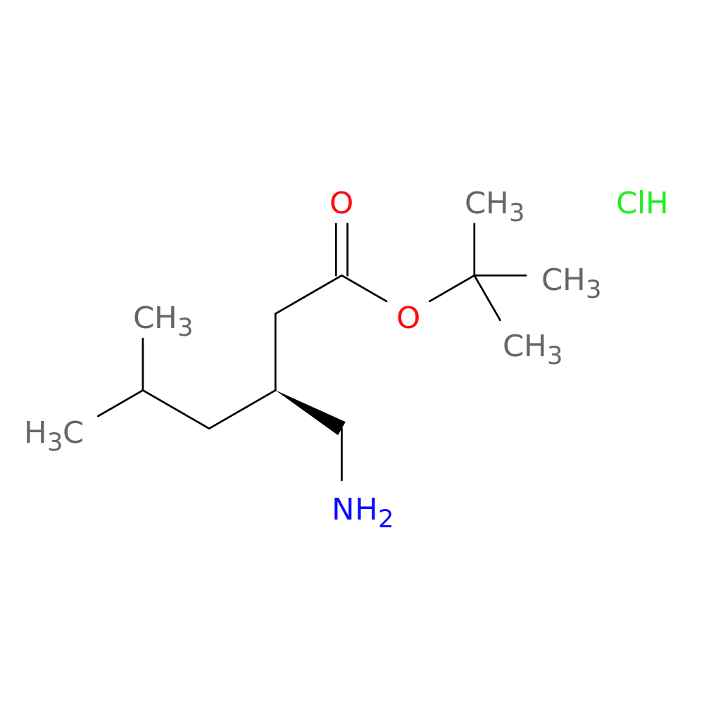 tert-butyl (3S)-3-(aminomethyl)-5-methylhexanoate hydrochloride
