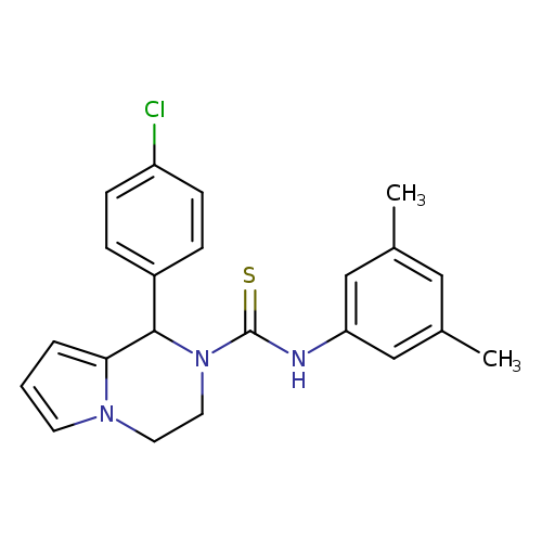 1-(4-chlorophenyl)-N-(3,5-dimethylphenyl)-1H,2H,3H,4H-pyrrolo[1,2-a]pyrazine-2-carbothioamide