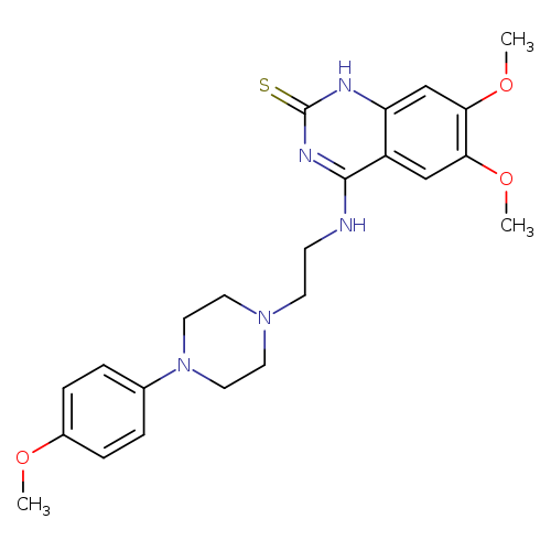 6,7-dimethoxy-4-({2-[4-(4-methoxyphenyl)piperazin-1-yl]ethyl}amino)-1,2-dihydroquinazoline-2-thione