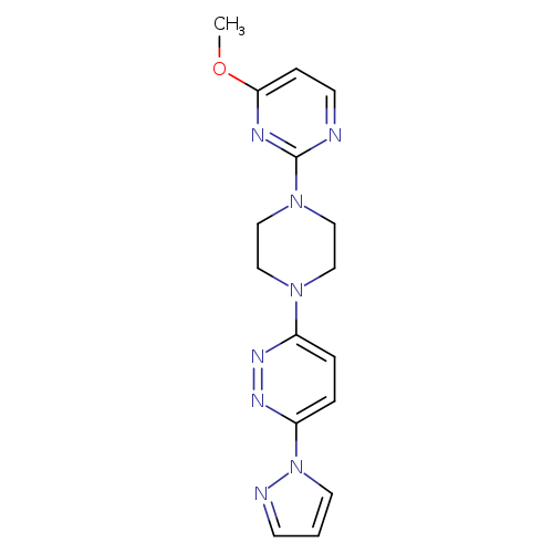 3-[4-(4-methoxypyrimidin-2-yl)piperazin-1-yl]-6-(1H-pyrazol-1-yl)pyridazine