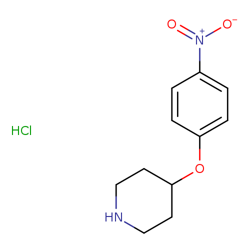 Piperidine, 4-(4-nitrophenoxy)-, hydrochloride (1:1)