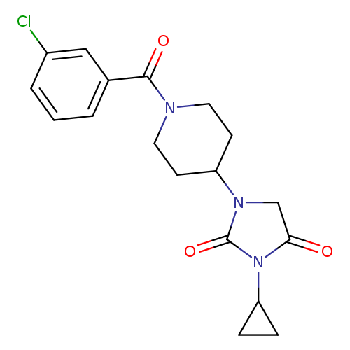 1-[1-(3-chlorobenzoyl)piperidin-4-yl]-3-cyclopropylimidazolidine-2,4-dione