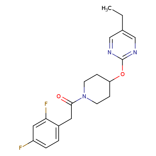 2-(2,4-difluorophenyl)-1-{4-[(5-ethylpyrimidin-2-yl)oxy]piperidin-1-yl}ethan-1-one