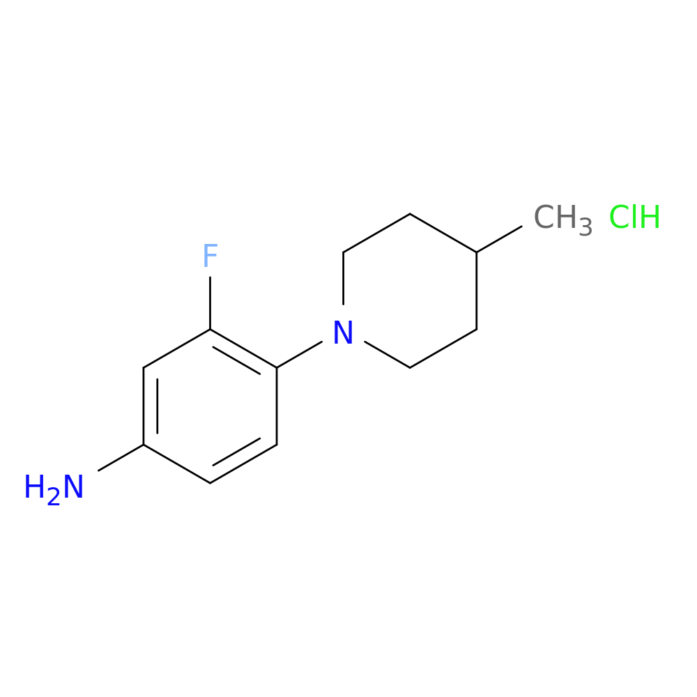 [3-Fluoro-4-(4-methylpiperidin-1-yl)phenyl]amine dihydrochloride