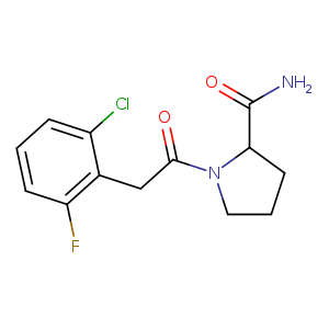 1-[2-(2-chloro-6-fluorophenyl)acetyl]pyrrolidine-2-carboxamide