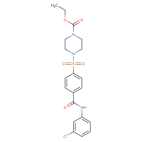 ethyl 4-{4-[(3-chlorophenyl)carbamoyl]benzenesulfonyl}piperazine-1-carboxylate