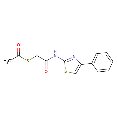 2-(acetylsulfanyl)-N-(4-phenyl-1,3-thiazol-2-yl)acetamide