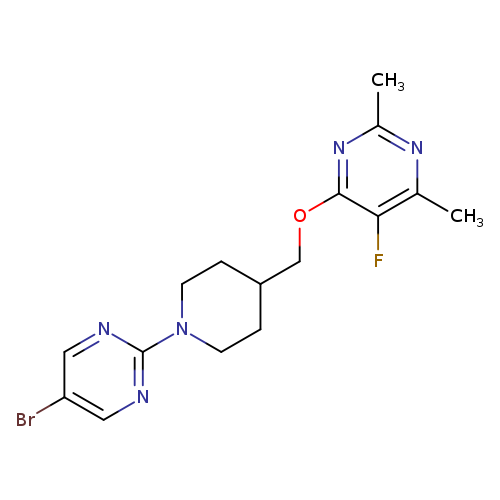 4-{[1-(5-bromopyrimidin-2-yl)piperidin-4-yl]methoxy}-5-fluoro-2,6-dimethylpyrimidine