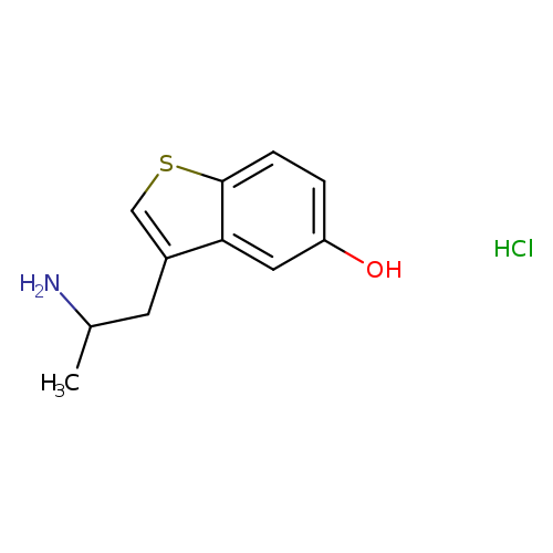 3-(2-aminopropyl)-1-benzothiophen-5-olhydrochloride