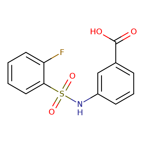3-{[(2-fluorophenyl)sulfonyl]amino}benzoic acid