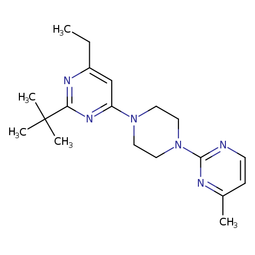 2-tert-butyl-4-ethyl-6-[4-(4-methylpyrimidin-2-yl)piperazin-1-yl]pyrimidine