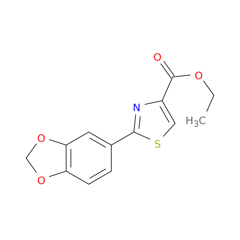 2-Benzo[1,3]dioxol-5-yl-thiazole-4-carboxylic acid ethyl ester