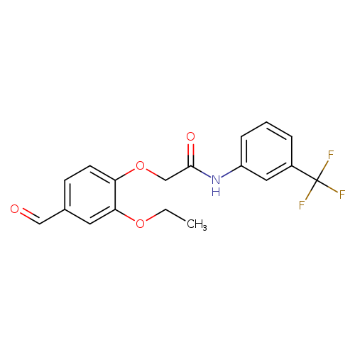 2-(2-ethoxy-4-formylphenoxy)-N-[3-(trifluoromethyl)phenyl]acetamide