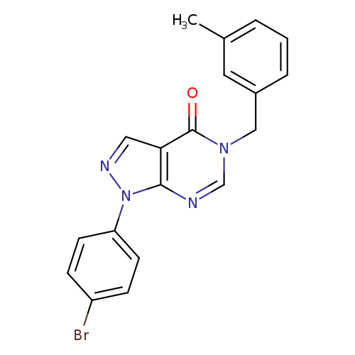 1-(4-bromophenyl)-5-[(3-methylphenyl)methyl]-1H,4H,5H-pyrazolo[3,4-d]pyrimidin-4-one