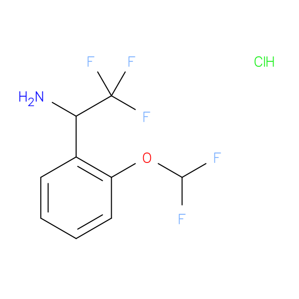1-[2-(difluoromethoxy)phenyl]-2,2,2-trifluoroethan-1-amine hydrochloride
