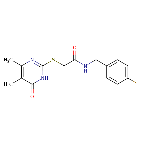 2-[(4,5-dimethyl-6-oxo-1,6-dihydropyrimidin-2-yl)sulfanyl]-N-[(4-fluorophenyl)methyl]acetamide