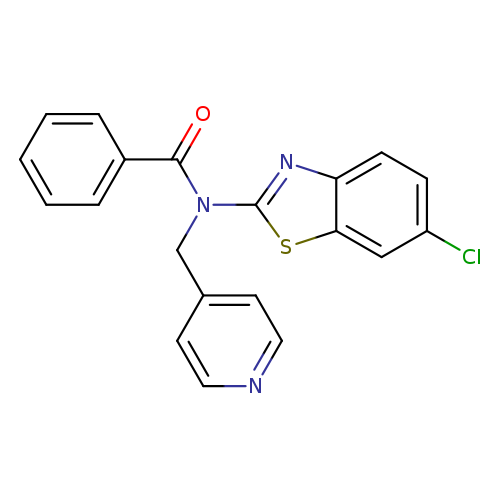 N-(6-chloro-1,3-benzothiazol-2-yl)-N-[(pyridin-4-yl)methyl]benzamide