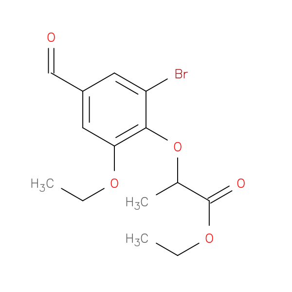 ethyl 2-(2-bromo-6-ethoxy-4-formylphenoxy)propanoate
