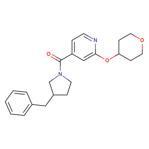 4-(3-benzylpyrrolidine-1-carbonyl)-2-(oxan-4-yloxy)pyridine
