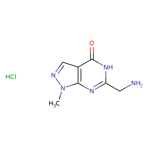 6-(aminomethyl)-1-methyl-1H,4H,5H-pyrazolo[3,4-d]pyrimidin-4-one hydrochloride