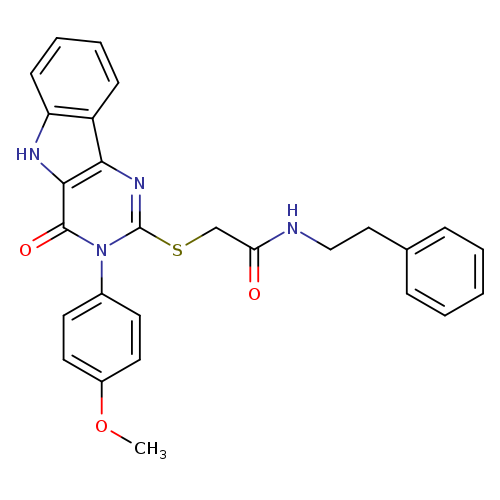 2-{[3-(4-methoxyphenyl)-4-oxo-3H,4H,5H-pyrimido[5,4-b]indol-2-yl]sulfanyl}-N-(2-phenylethyl)acetamide