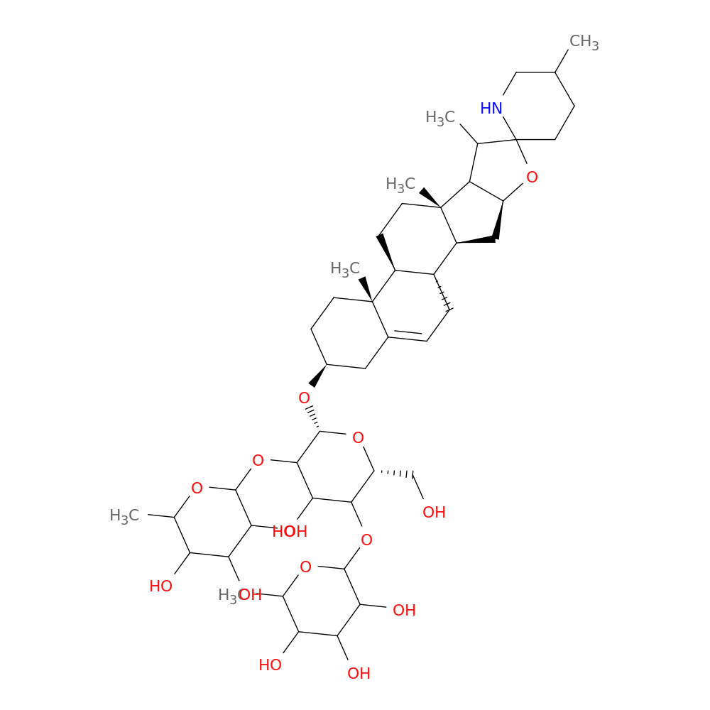 (2S,2'S,3R,3'R,4R,4'R,5R,5'R,6S,6'S)-6,6'-(((2R,3S,4S,5R,6R)-4-Hydroxy-2-(hydroxymethyl)-6-(((2'R,4S,5'R,6aR,6bS,8aS,8bR,9S,11aS,12aS,12bS)-5',6a,8a,9-tetramethyl-1,3,4,5,6,6a,6b,7,8,8a,8b,9,11a,12,12a,12b-hexadecahydrospiro[naphtho[2',1':4,5]indeno[2,1-b]furan-10,2'-piperidin]-4-yl)oxy)tetrahydro-2H-pyran-3,5-diyl)bis(oxy))bis(2-methyltetrahydro-2H-pyran-3,4,5-triol)