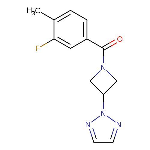2-[1-(3-fluoro-4-methylbenzoyl)azetidin-3-yl]-2H-1,2,3-triazole