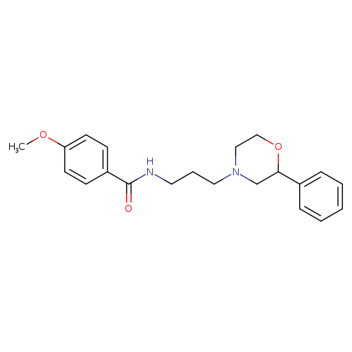 4-methoxy-N-[3-(2-phenylmorpholin-4-yl)propyl]benzamide