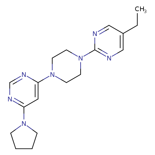 4-[4-(5-ethylpyrimidin-2-yl)piperazin-1-yl]-6-(pyrrolidin-1-yl)pyrimidine