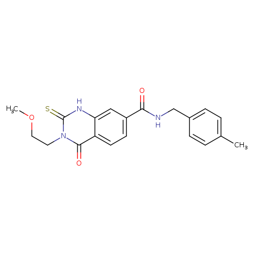 3-(2-methoxyethyl)-N-[(4-methylphenyl)methyl]-4-oxo-2-sulfanylidene-1,2,3,4-tetrahydroquinazoline-7-carboxamide