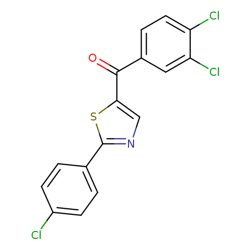2-(4-chlorophenyl)-5-(3,4-dichlorobenzoyl)-1,3-thiazole