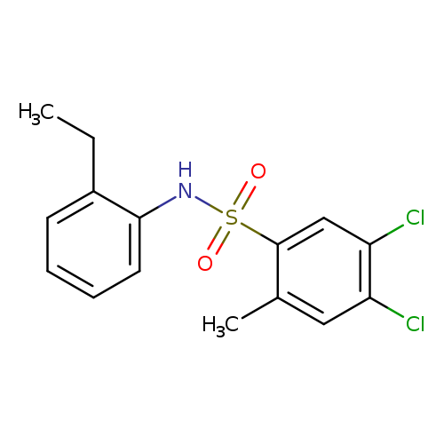 4,5-dichloro-N-(2-ethylphenyl)-2-methylbenzene-1-sulfonamide