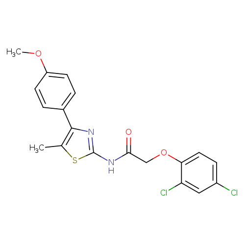 2-(2,4-dichlorophenoxy)-N-[4-(4-methoxyphenyl)-5-methyl-1,3-thiazol-2-yl]acetamide