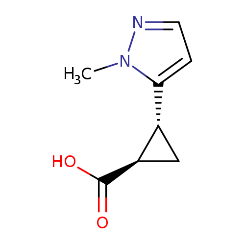 rac-(1R,2R)-2-(1-methyl-1H-pyrazol-5-yl)cyclopropane-1-carboxylic acid, trans