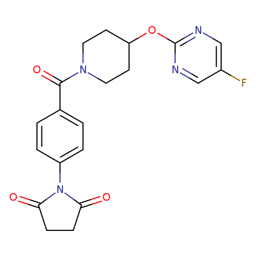 1-(4-{4-[(5-fluoropyrimidin-2-yl)oxy]piperidine-1-carbonyl}phenyl)pyrrolidine-2,5-dione