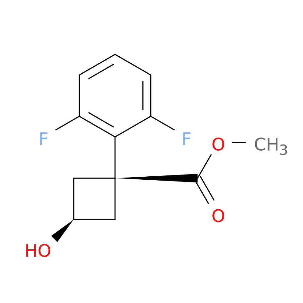 rac-methyl (1s,3s)-1-(2,6-difluorophenyl)-3-hydroxycyclobutane-1-carboxylate