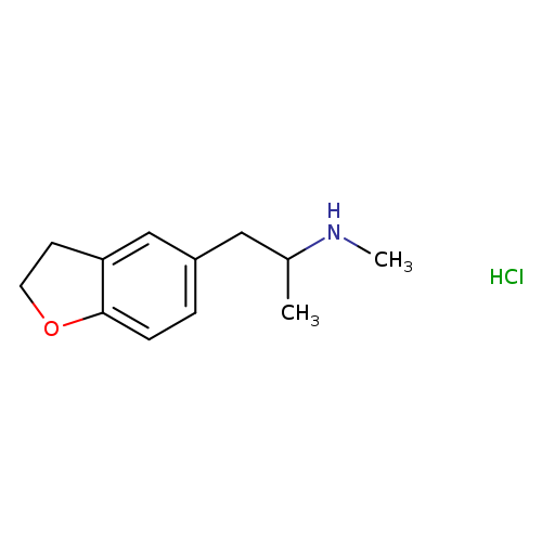 1-(2,3-dihydrobenzofuran-5-yl)-N-methylpropan-2-amine,monohydrochloride