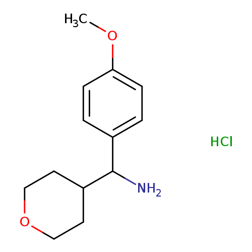 (4-METHOXYPHENYL)(OXAN-4-YL)METHANAMINE HYDROCHLORIDE