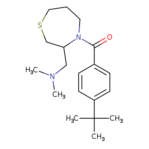 {[4-(4-tert-butylbenzoyl)-1,4-thiazepan-3-yl]methyl}dimethylamine