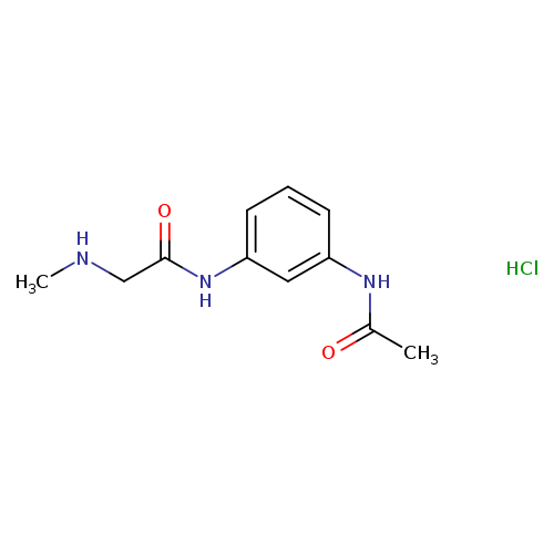 N-(3-acetamidophenyl)-2-(methylamino)acetamide hydrochloride