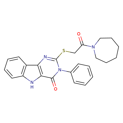 2-{[2-(azepan-1-yl)-2-oxoethyl]sulfanyl}-3-phenyl-3H,4H,5H-pyrimido[5,4-b]indol-4-one