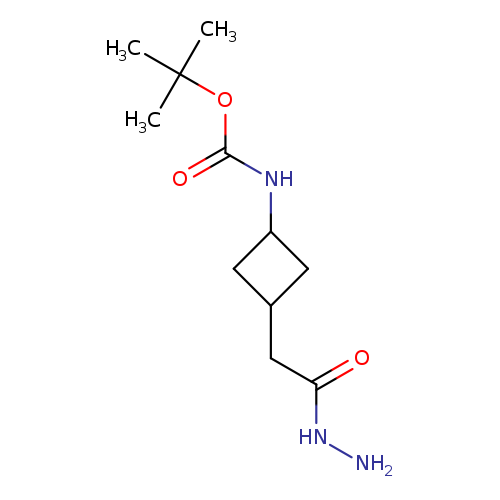 tert-butyl N-{3-[(hydrazinecarbonyl)methyl]cyclobutyl}carbamate