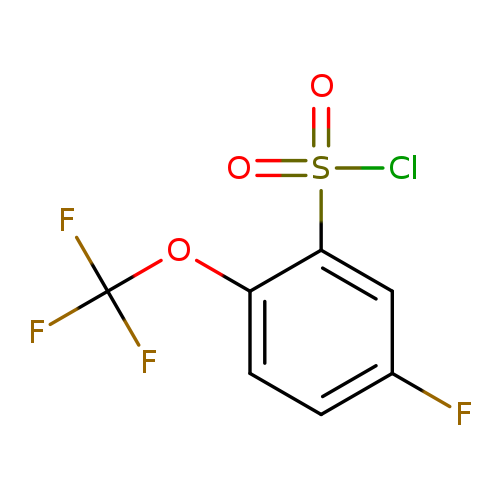 5-fluoro-2-(trifluoromethoxy)benzene-1-sulfonylchloride
